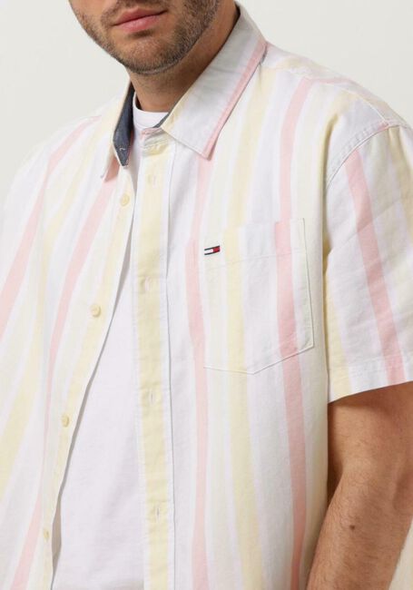 Weiße TOMMY JEANS Casual-Oberhemd TJM CLSC BOLD STRIPE SHIRT - large