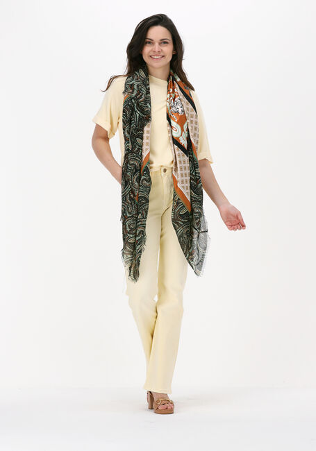 Grüne SUMMUM Schal TIGER SCARF PATCHWORK - large