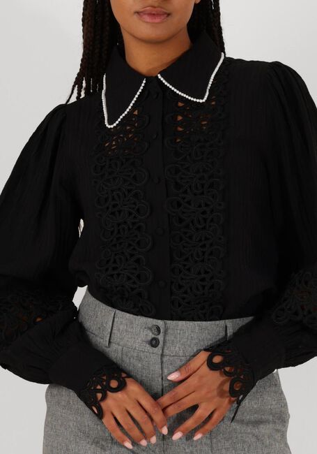 Schwarze AAIKO Blusen LOEWY VIS 492 - large