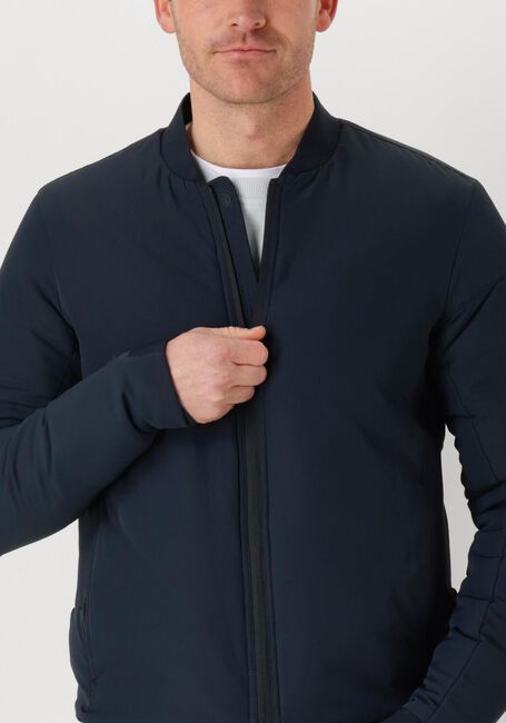 Blaue CAST IRON Jack BOMBER JACKET THROTTLE BARKER - large
