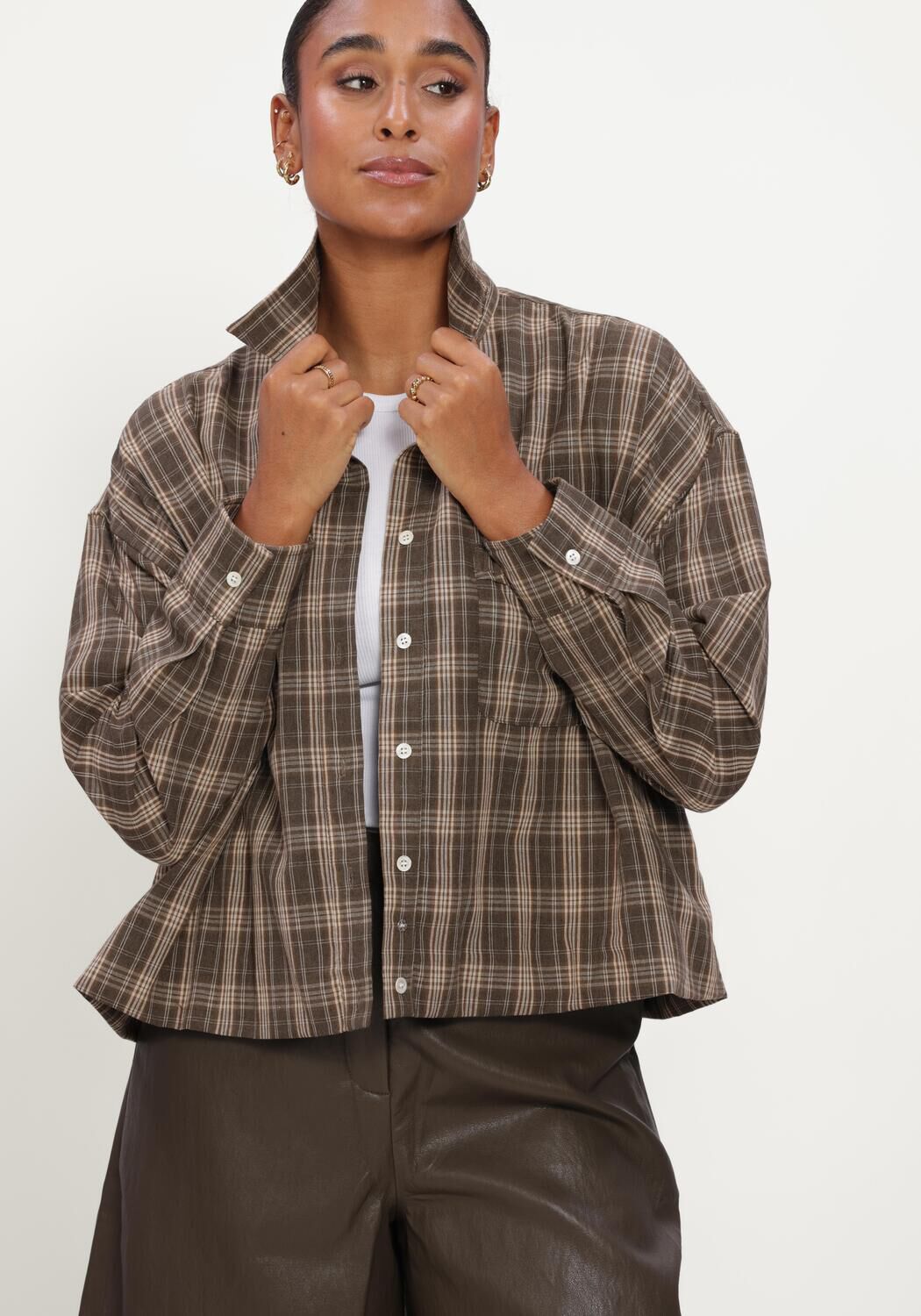 Braune CIRCLE OF TRUST Blusen YANA BLOUSE - large