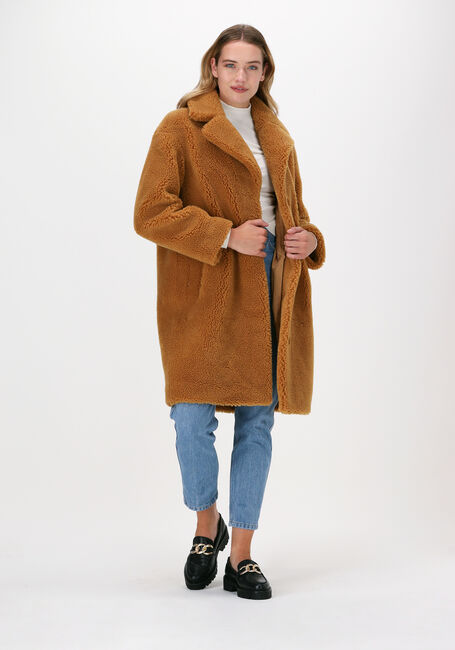 Braune STAND STUDIO Teddy-Jacke CAMILLE COCOON COAT TEDDY - large
