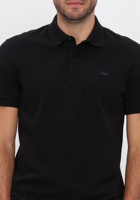 Schwarze LACOSTE Polo-Shirt REGULAR FIT COTTON BLEND POLO SHIRT - large