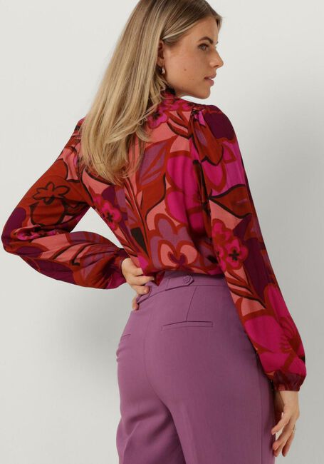 Rosane JANSEN AMSTERDAM Bluse WFP105 BLOUSE PRINT WITH PUFFSLEEVES AND TURTLE NECK - large