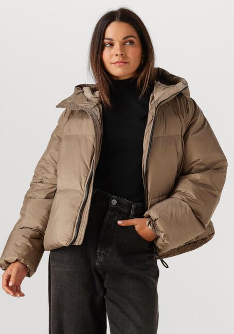 Taupe WITHBLACK Wattierte Jack WBLEMMA SHORT DOWN PUFFER JACKET - large
