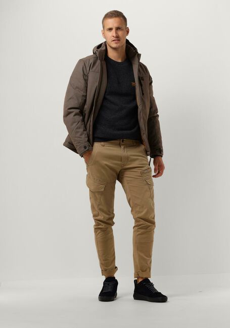 Braune PME LEGEND Parkas SEMI LONG JACKET STRATOR ICON 2.0 MELANGE TWILL - large