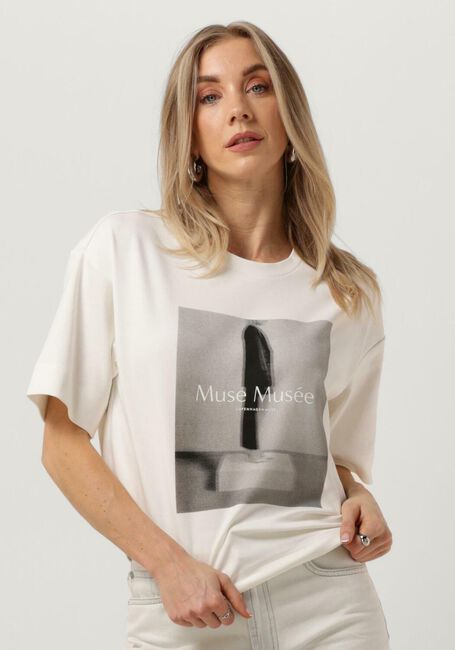 Weiße COPENHAGEN MUSE T-shirt CMMUSE-TEE - large