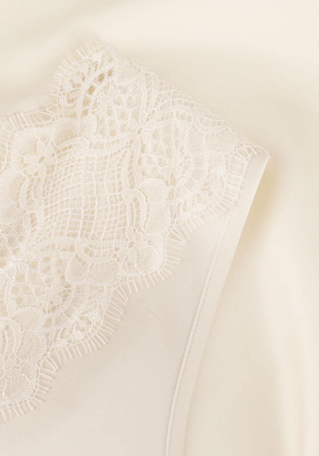 Wei&szlig;e SUMMUM Top TOP SILKY SATIN (2S2792) - large