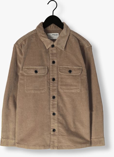 Taupe SELECTED HOMME Overshirt SLHLOOSE-DAN CORD OVERSHIRT O - large