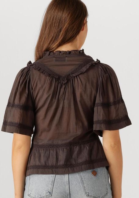 Braune NEO NOIR Blusen EVIENNE S VOILE TOP - large