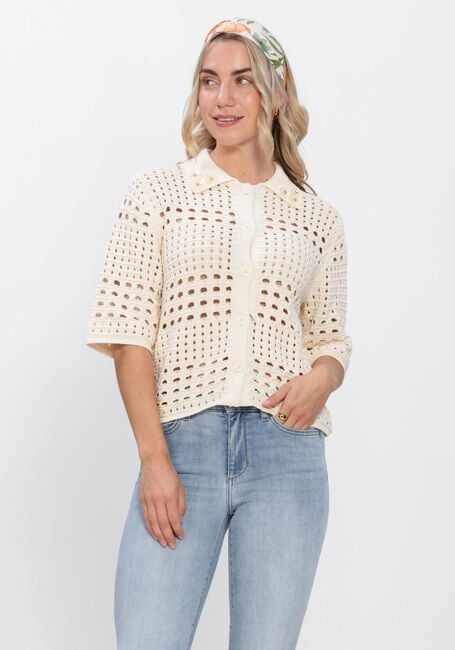 Creme LIU JO Blusen 3.0 MAGLIA APERTA M/C - large