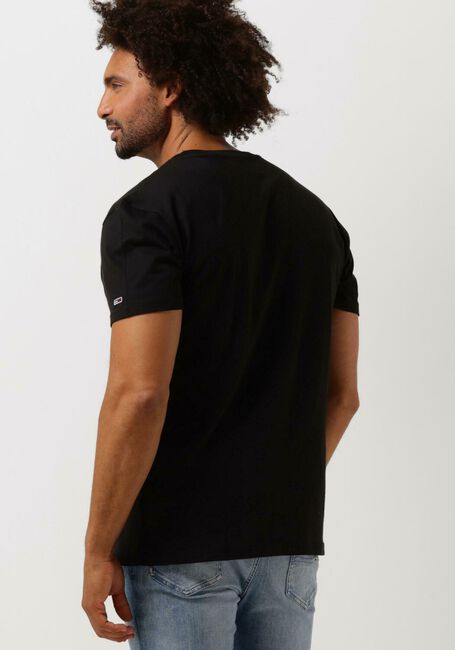 Schwarze TOMMY JEANS T-shirt TJM CLASSIC LINEAR LOGO TEE - large