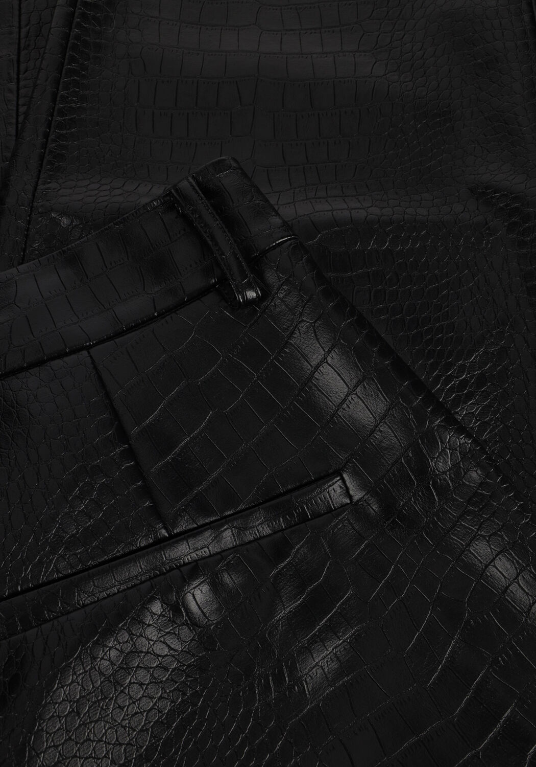 Schwarze BRUUNS BAZAAR Hose CROCO DAGGA PANTS - large