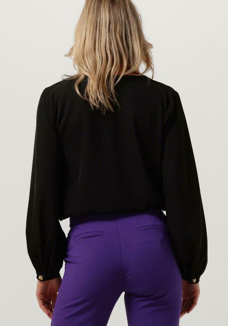 Schwarze ACCESS Blusen BLOUSE WITH FRONT V OPENING - large