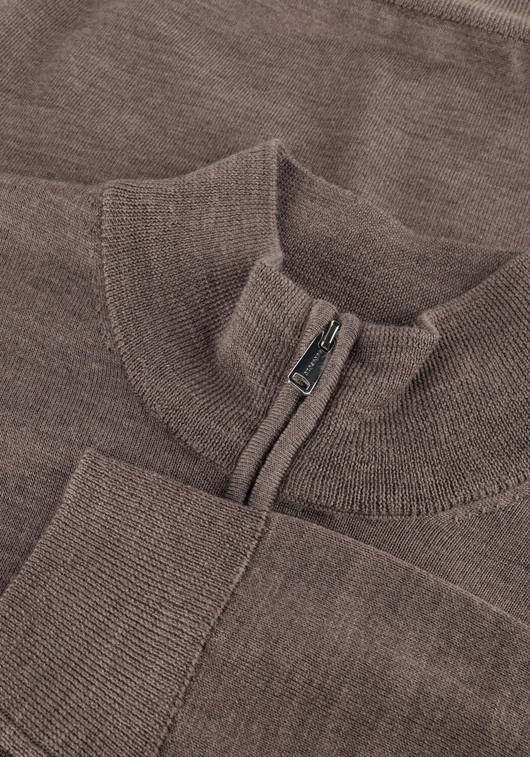 Braune PROFUOMO Pullover PULLOVER HALF ZIP MERINO - large