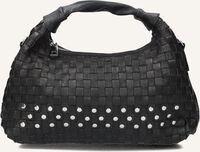 Schwarze NÚNOO Umhängetasche DANDY BRAIDED RIVET - medium