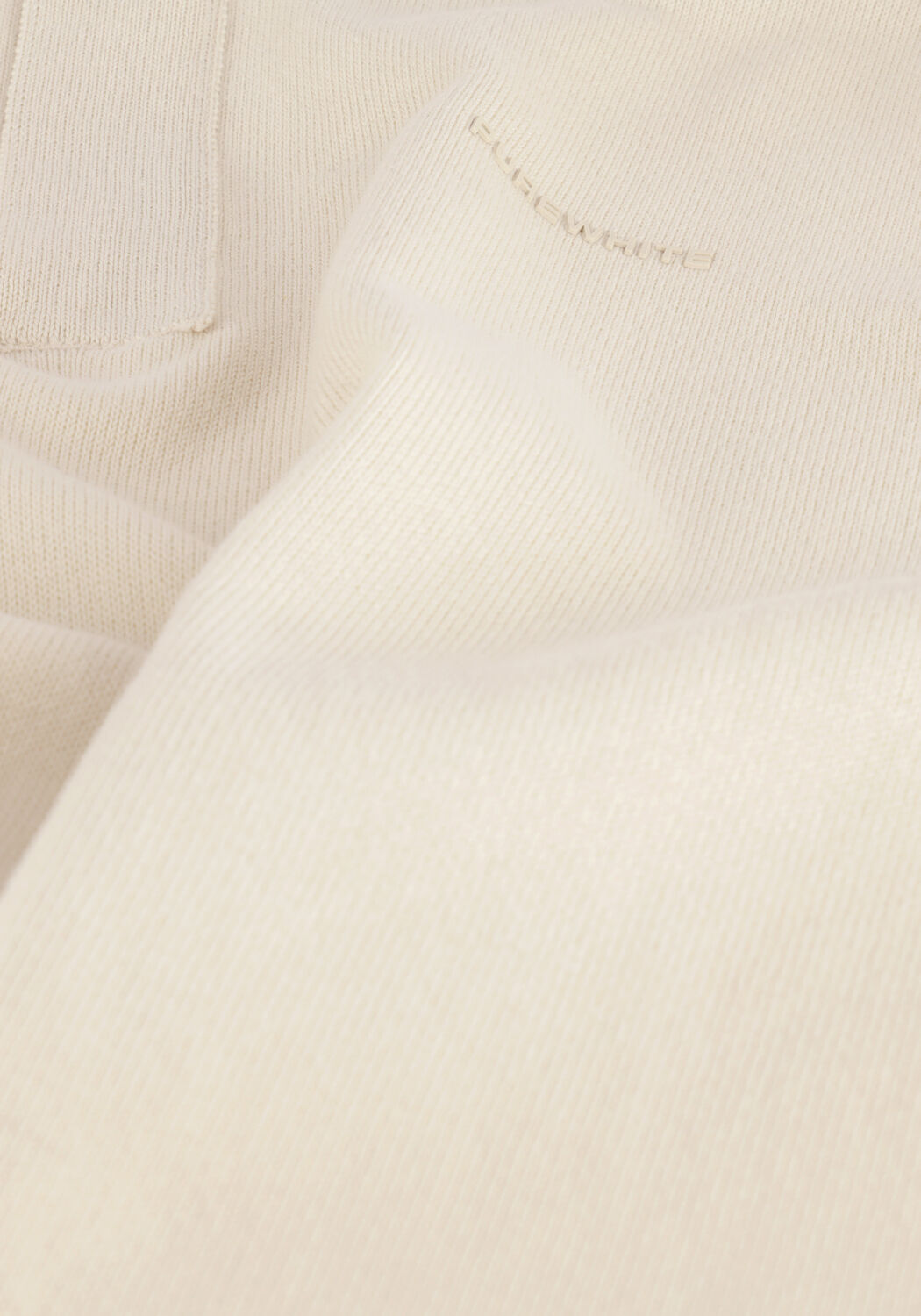 Nicht-gerade weiss PUREWHITE Pullover HALF ZIP WITH RIBBED COLLAR - large