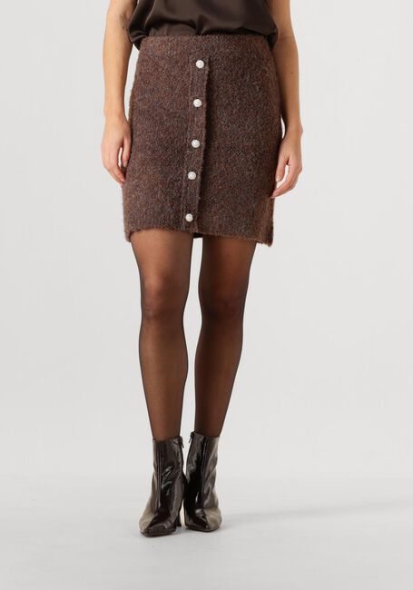 Braune Y.A.S. Minirock YASPLYRA HW KNIT SKIRT - large
