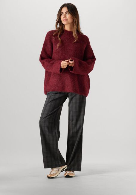 Bordeaux SELECTED FEMME Pullover SLFGABELLA LS KNIT O-NECK CAMP - large