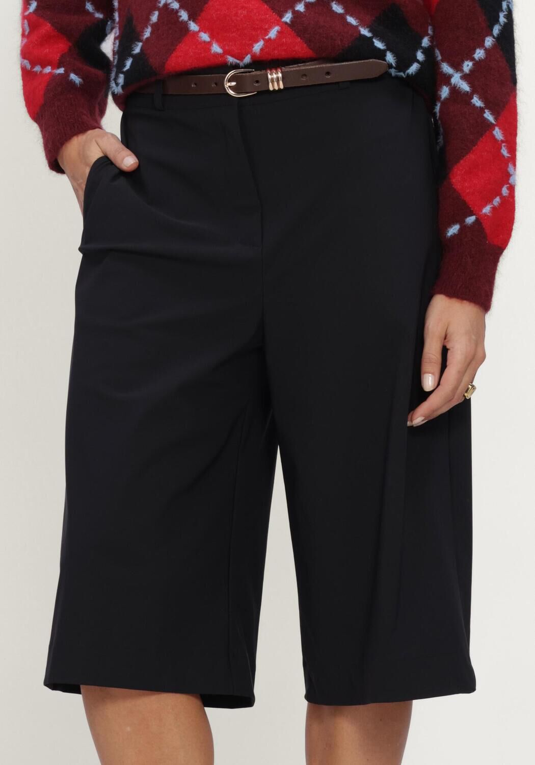 Schwarze STUDIO ANNELOES Culottes Betty bermuda trousers - large