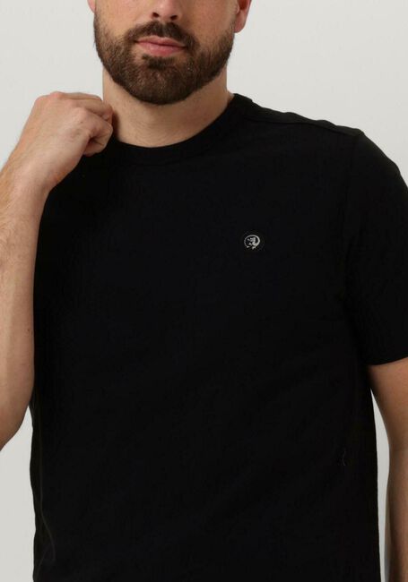 Schwarze CAST IRON T-shirt SHORT SLEEVE R-NECK ORGANIC COTTON SLUB ESSENTIAL - large