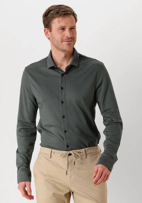 Grüne CAST IRON Casual-Oberhemd LONG SLEEVE SHIRT CF TEC TONE INTERLOCK JERSEY - large