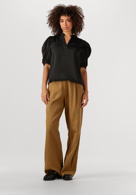 Schwarze NEO NOIR Blusen ROELLA HEAVY SATEEN BLOUSE - large