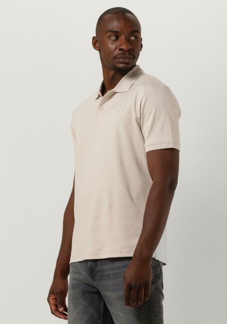 Beige CALVIN KLEIN Polo-Shirt SMOOTH COTTON SLIM POLO - large