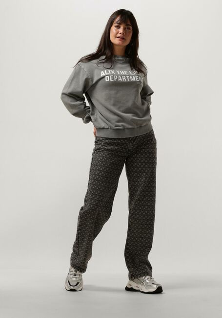 Graue ALIX THE LABEL Pullover LADIES KNITTED WASHED ALIX SWEATER - large