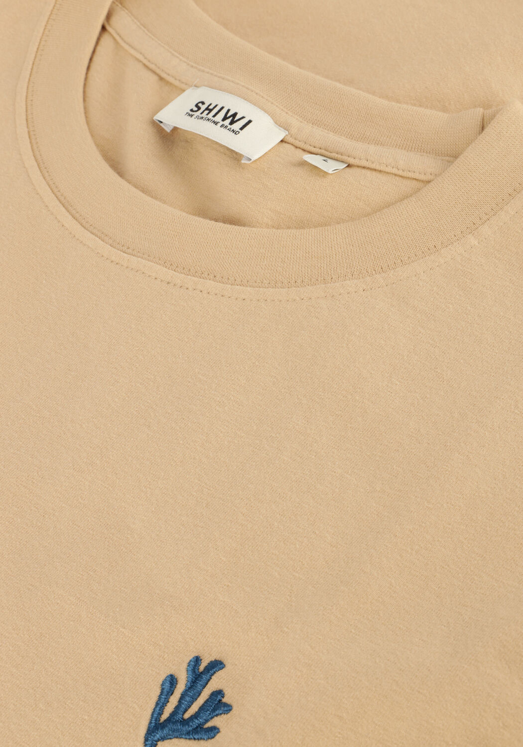 Beige SHIWI T-shirt MEN FINN RELAXED T-SHIRT CORAL LOGO - large