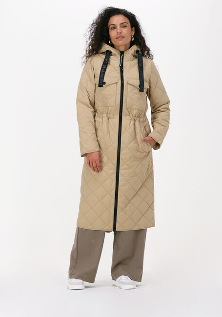 Camelfarbene BEAUMONT Wattierte Jack LONG COAT LIGHT PADDED - large