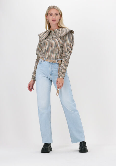 Sand CO'COUTURE Blusen CILIA COLLAR CHECK SHIRT - large