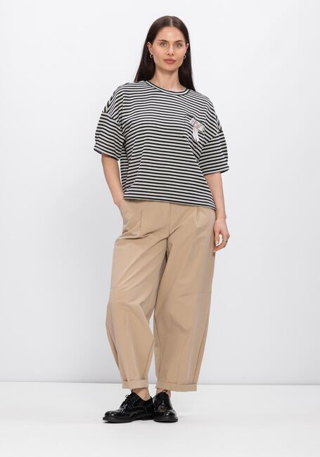 Schwarze SUMMUM T-shirt TOP STRIPED SCUBA - large