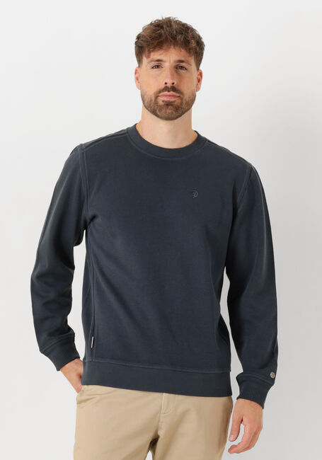 Blaue CAST IRON Pullover LONG SLEEVE R-NECK REGULAR FIT TWILL - large