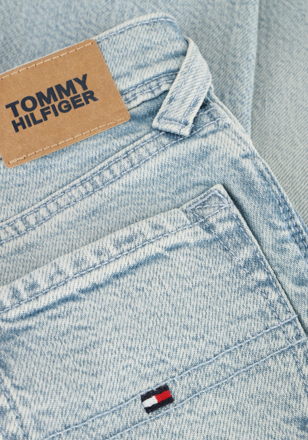 Blaue TOMMY HILFIGER Straight leg jeans SCANTON Y SLIM FIT BLEACH JEANS - large