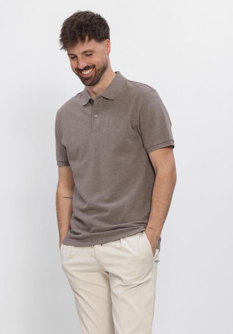Braune PROFUOMO Polo-Shirt POLO SS BASIS PIQUE - large