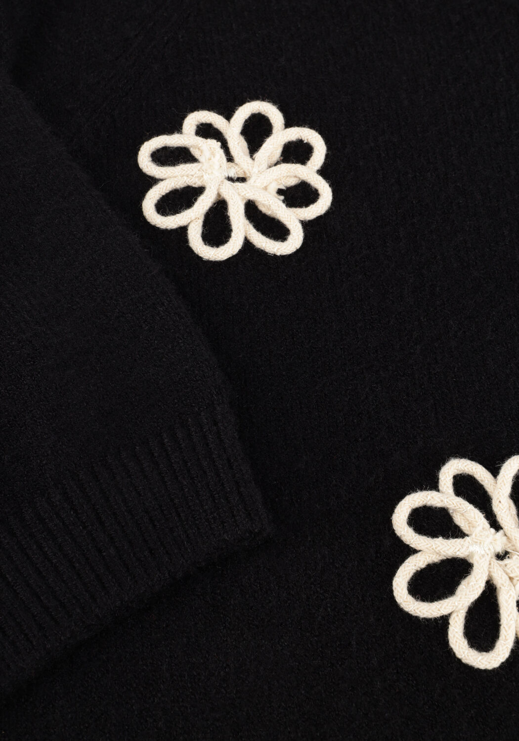 Schwarze OBJECT Pullover OBJLANEY RUBIN SS PULLOVER - large