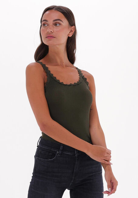Grüne CC HEART Top SILK LACE CAMISOLE - large