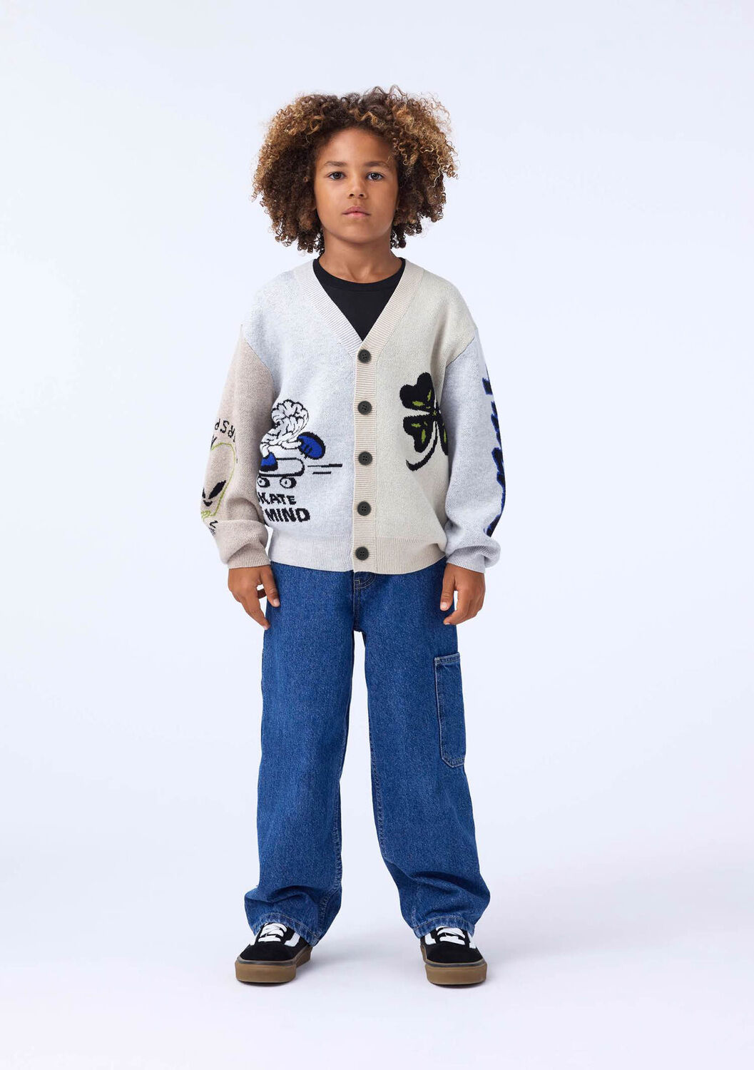 Beige MOLO Strickjacke BURT - large