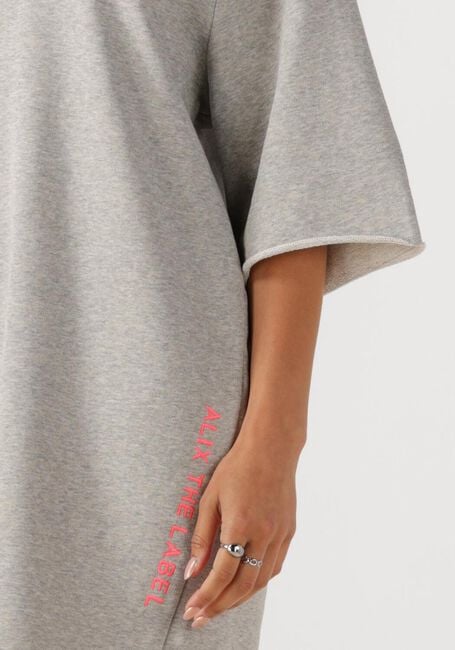 Graue ALIX THE LABEL Minikleid KNITTED SWEAT DRESS - large
