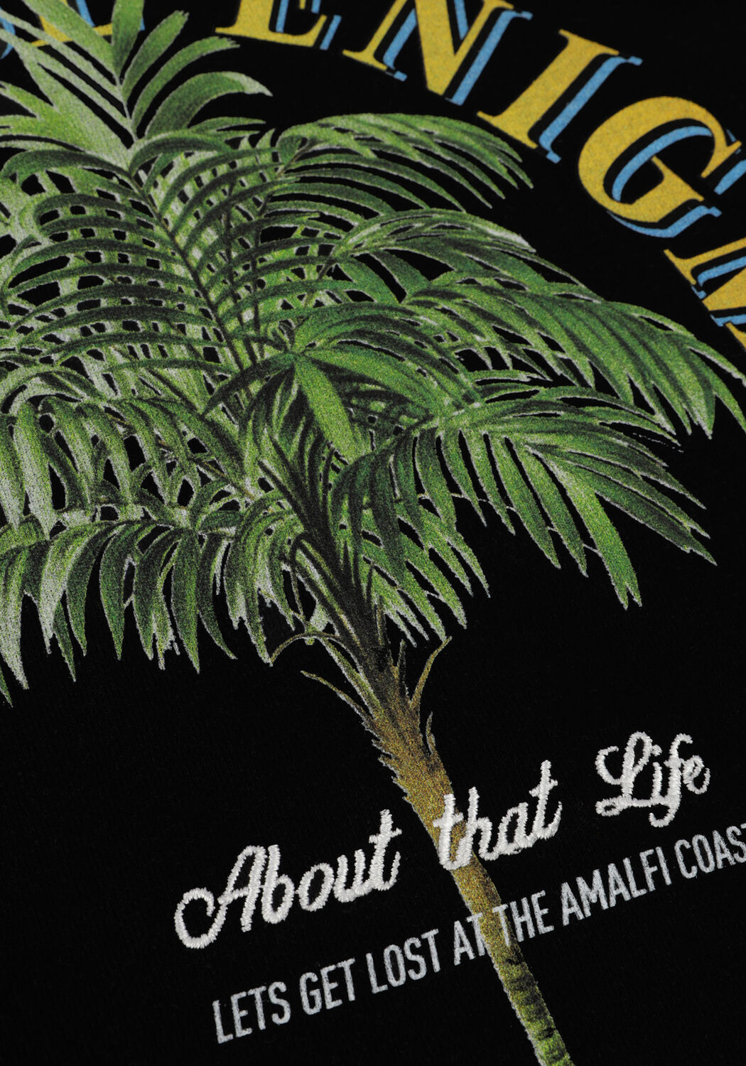 Schwarze PUREWHITE Pullover CREWNECK WITH SMALL LOGO ON CHEST AND BIG BACK PRINT - large