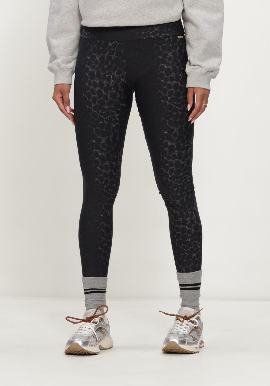 Schwarze DEBLON SPORTS Legging CLASSIC LEGGINGS HIGH WAISTBAND - large