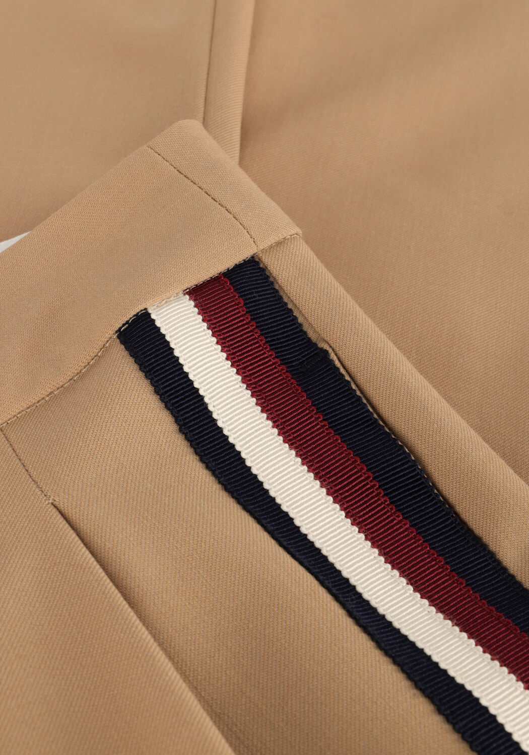 Beige TOMMY HILFIGER Weite Hose WIDE LEG PLEATED PANT - large