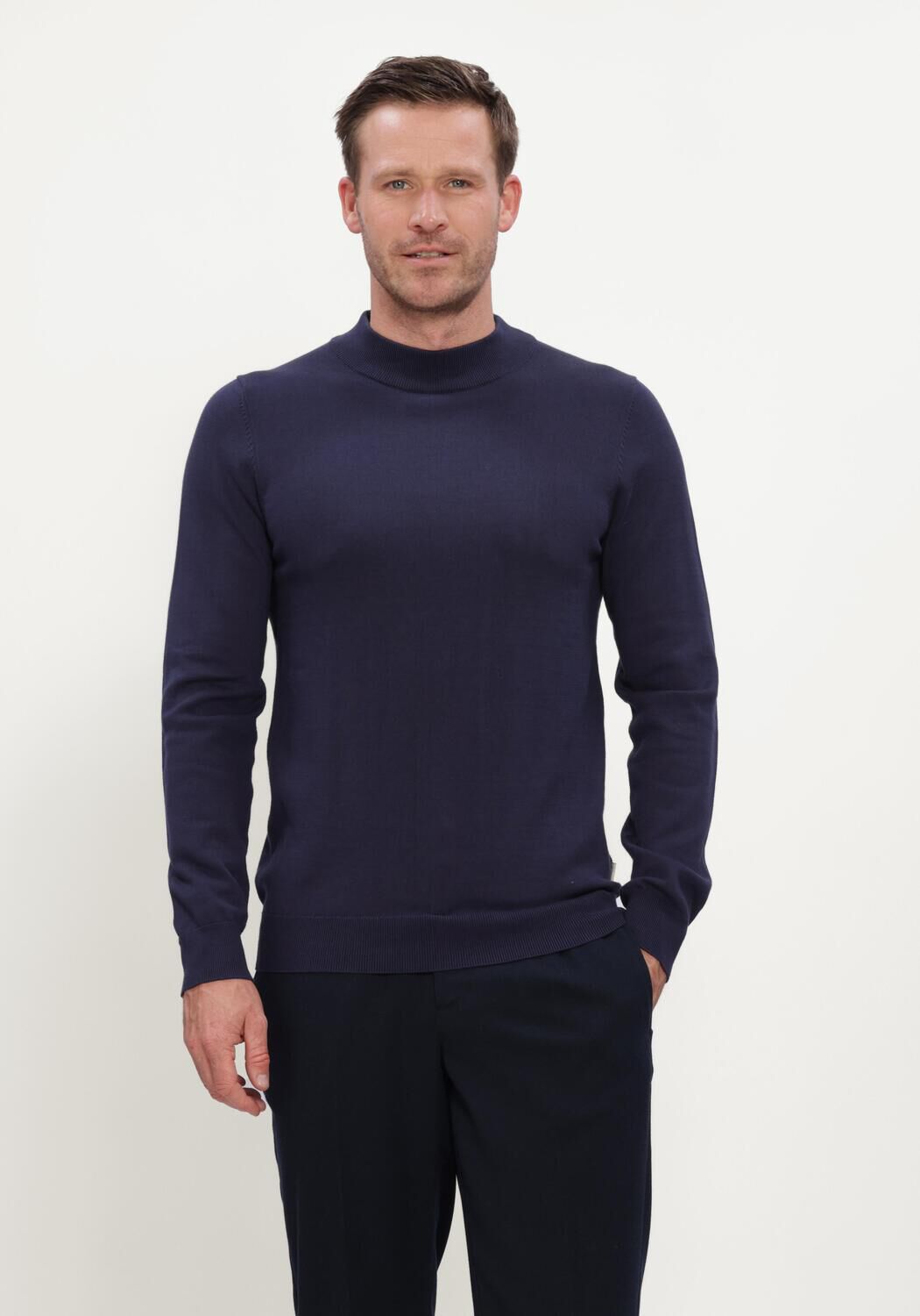Dunkelblau MACED Pullover M-ALEX - large