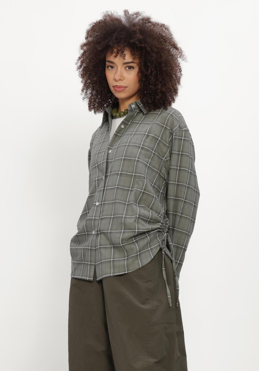 Gr&uuml;ne CATWALK JUNKIE Blusen CHECK BLOUSE - large