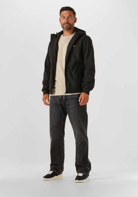 Schwarze LYLE & SCOTT Jack FLEECE BACK SOFTSHELL - large