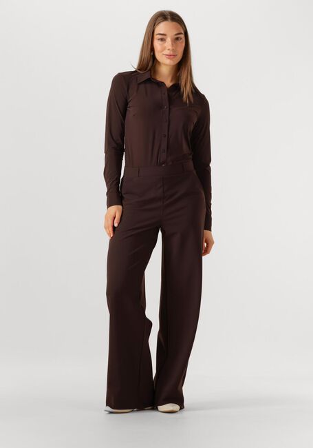 Braune STUDIO ANNELOES Weite Hose LEXIE BONDED TROUSERS - large
