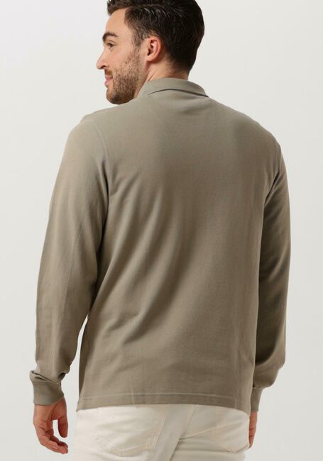 Olive FRED PERRY Polo-Shirt LONG SLEEVE PLAIN FRED PERRY SHIRT - large