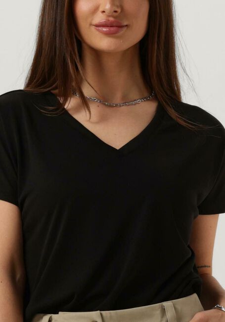 Schwarze MSCH COPENHAGEN T-shirt MSCHFENYA MODAL V NECK TEE - large