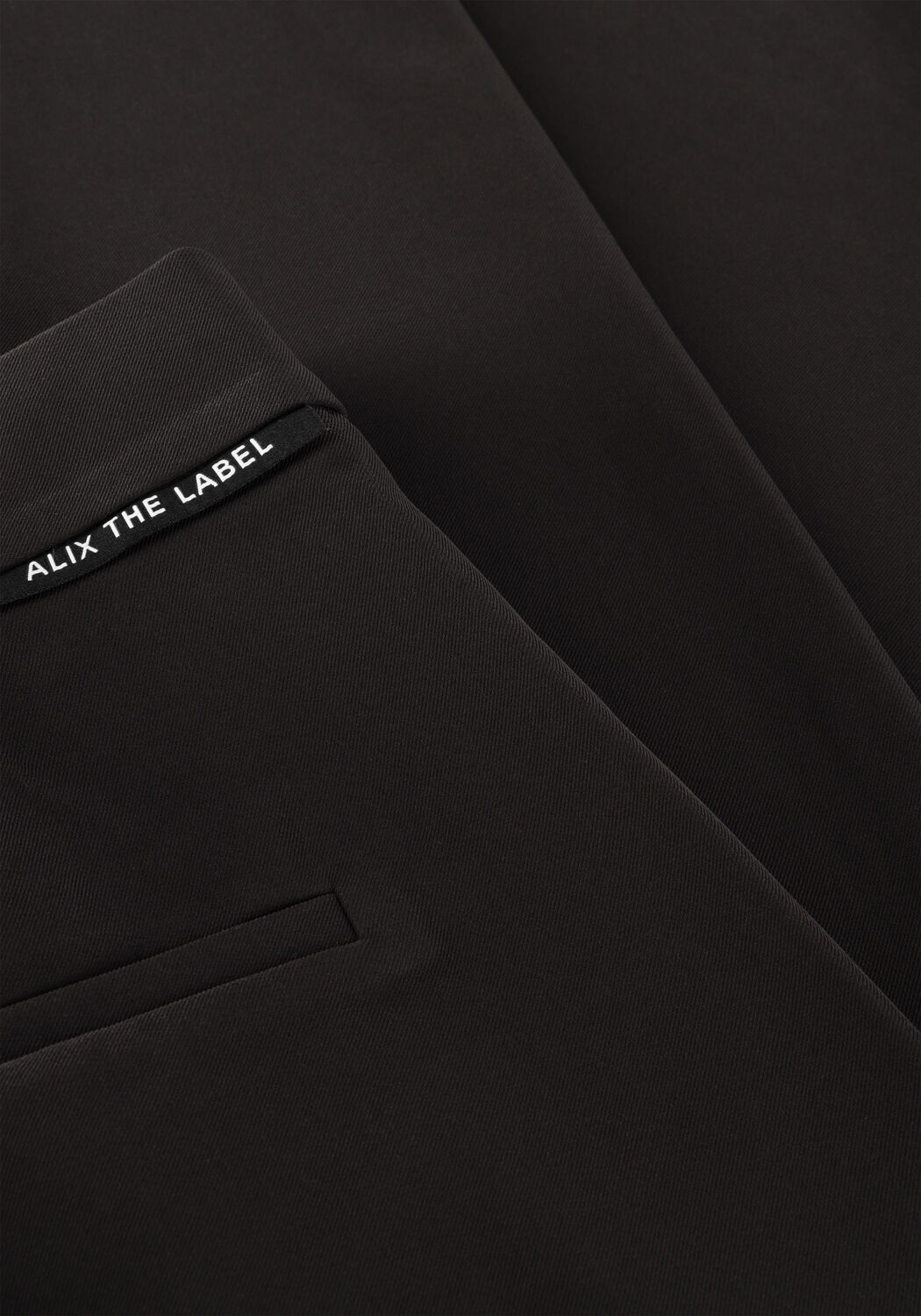 Schwarze ALIX THE LABEL Weite Hose LADIES WOVEN WIDE LEG PANTS - large